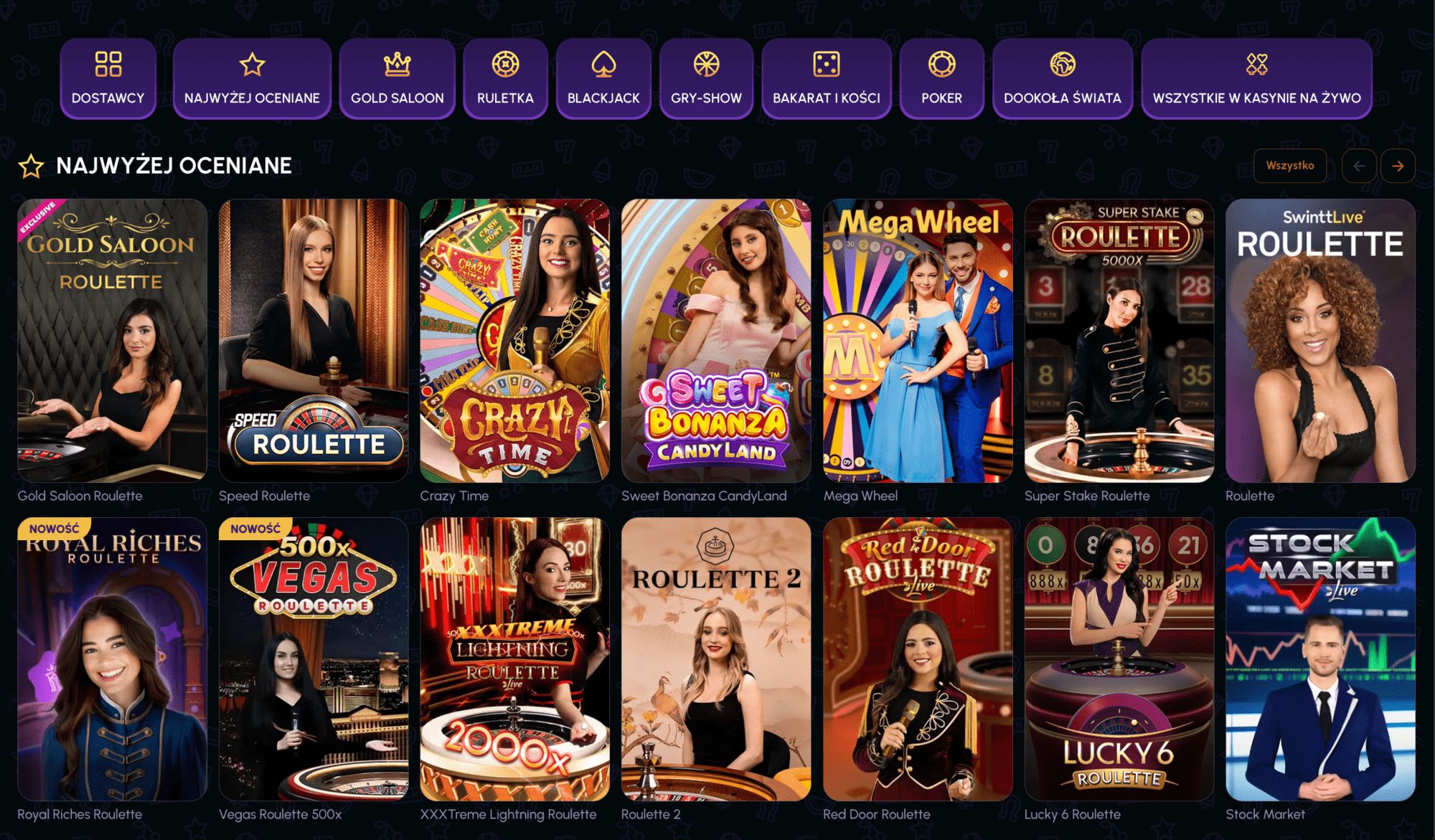 Nova Jackpot live casino